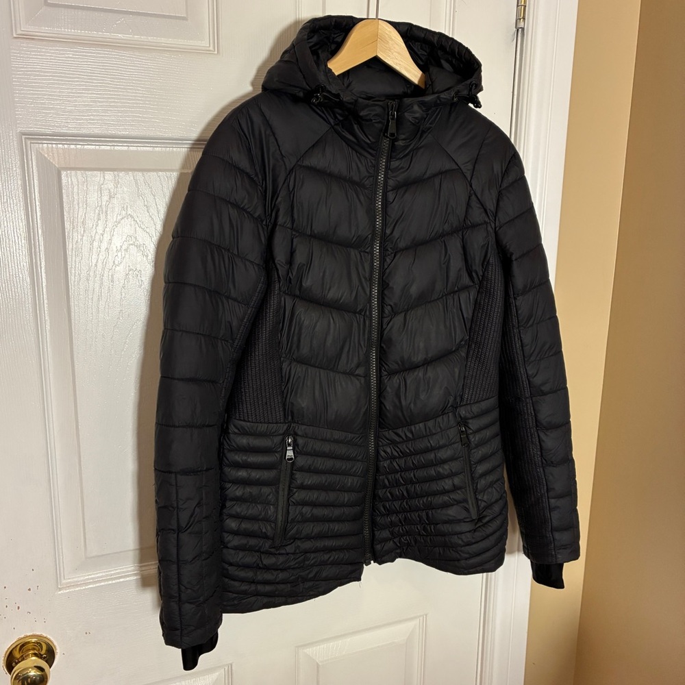 Pajar Canada Black Packable Padded Hooded Jacket Size M